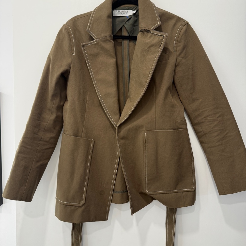 M.M Lafluer Blazer with White Stitching